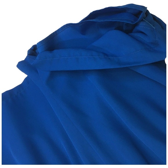 Naked Zebra Womens Medium Romper One Shoulder Dressy Shorts Pockets Blue - Picture 6 of 12